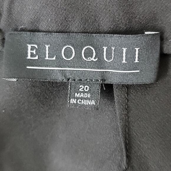 Eloquii black trumpet mini skirt plus size 20 - Picture 5 of 8